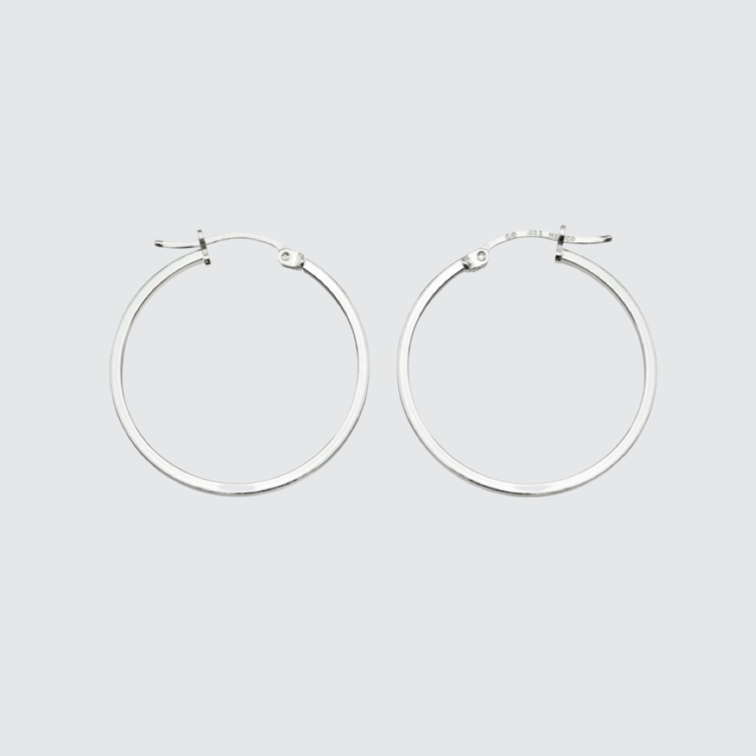 Simple Hinged Hoop Earrings