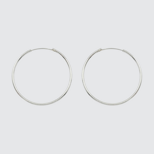 sterling silver everyday hoop earrings