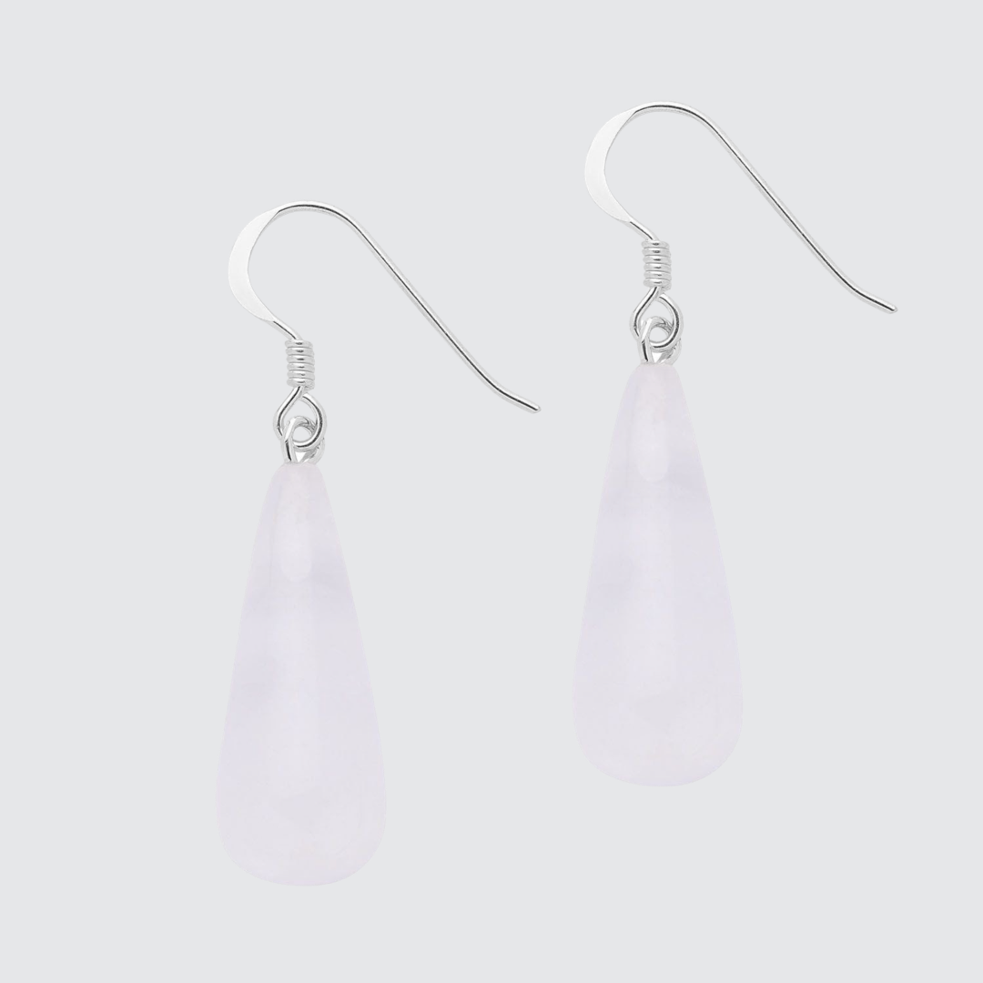 Sterling Silver Rock Crystal Drop Earrings