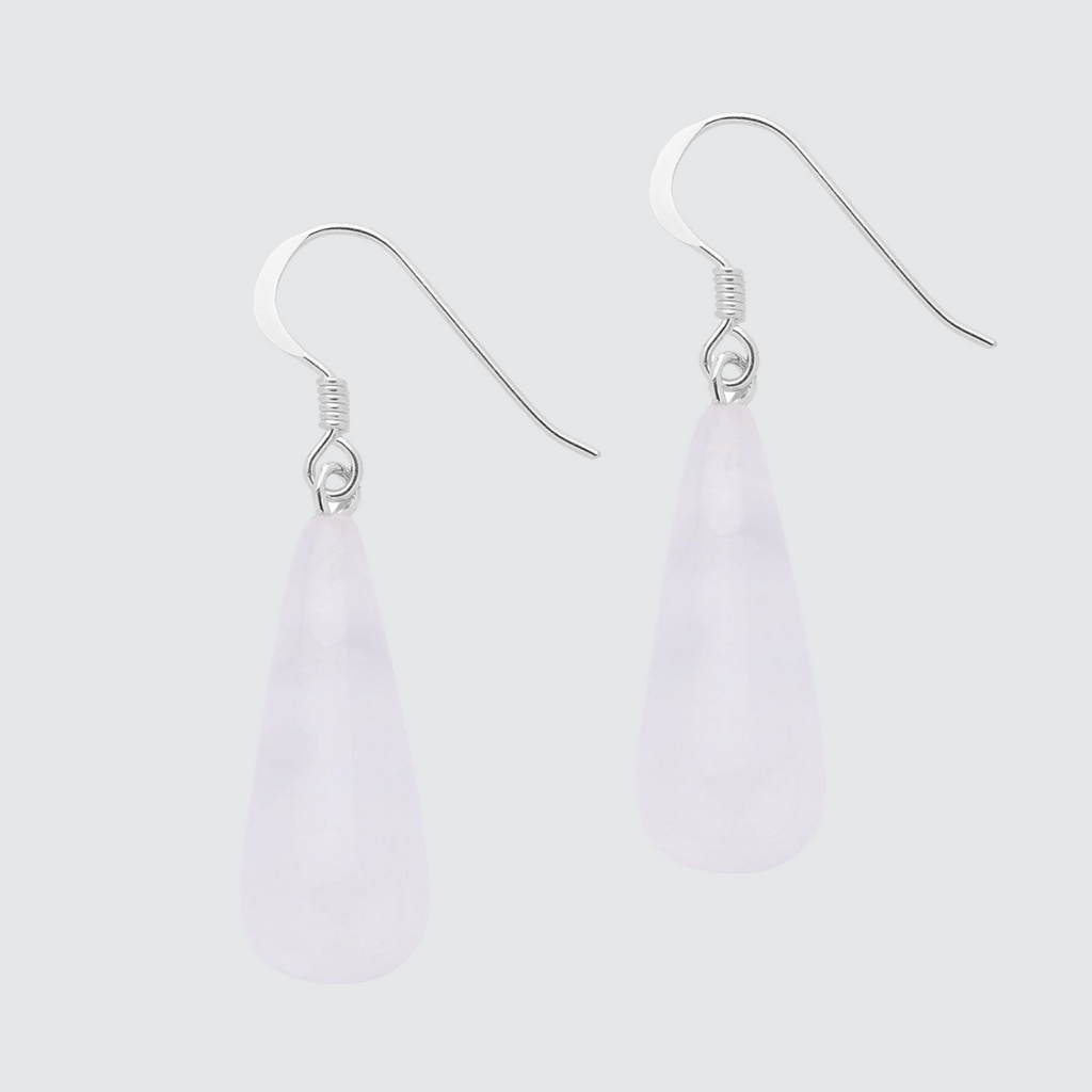 Sterling Silver Rock Crystal Drop Earrings