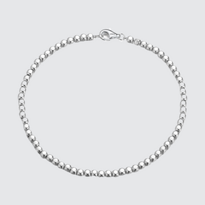 sterling silver beaded bracelet