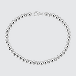 sterling silver 6mm bead stacking bracelet