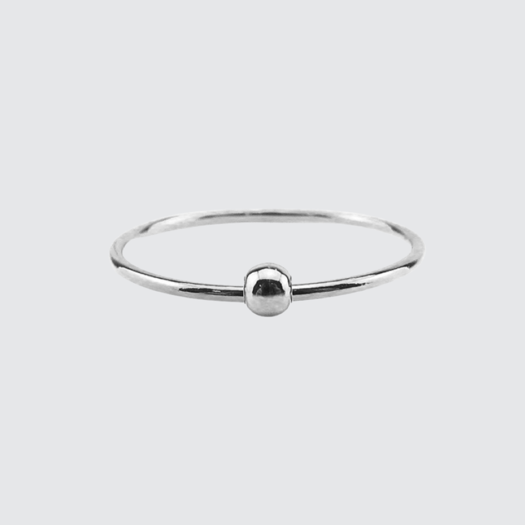 Sterling silver fidget spinner stacking ring