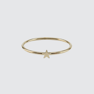 Gold Fill star stacking ring