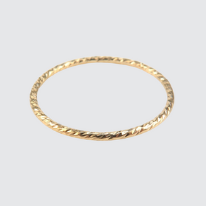 Gold Fill sparkle stacking ring