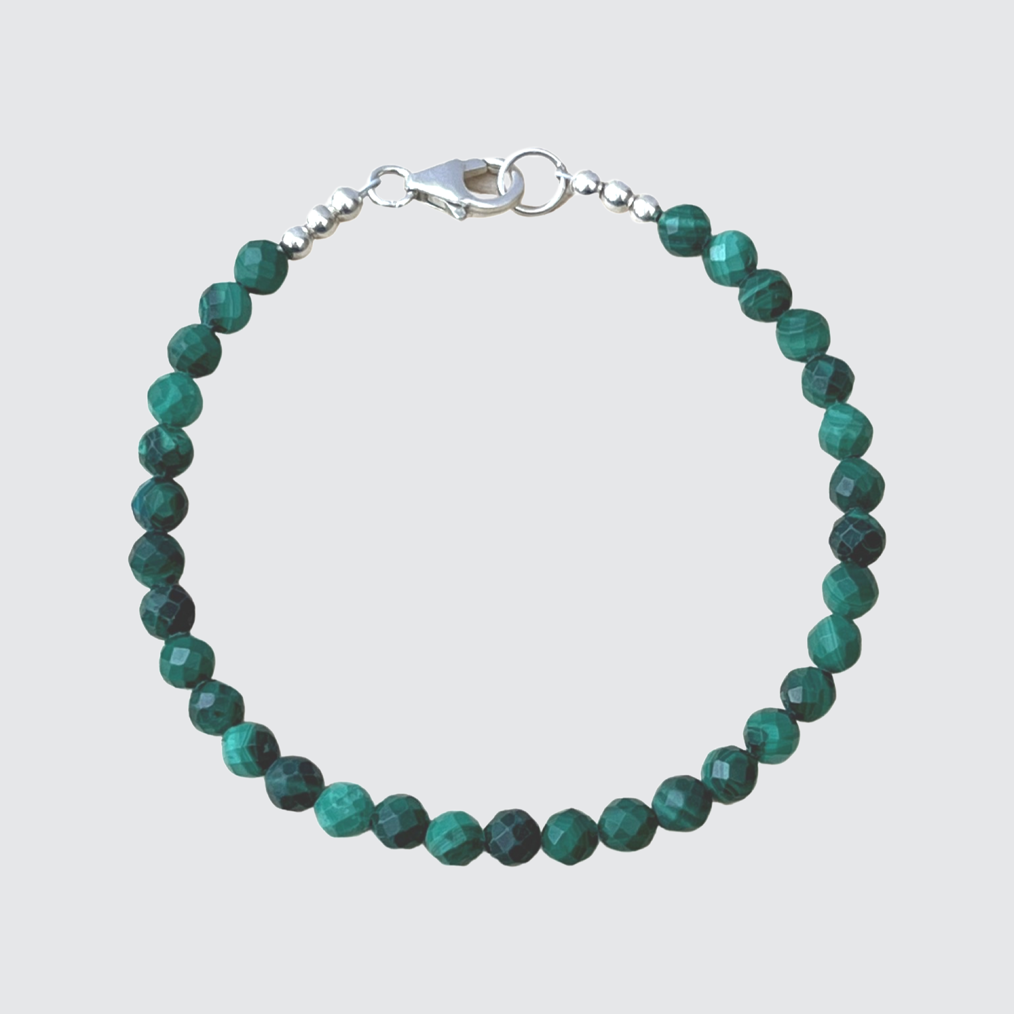 Sterling silver malachite on sale bracelet