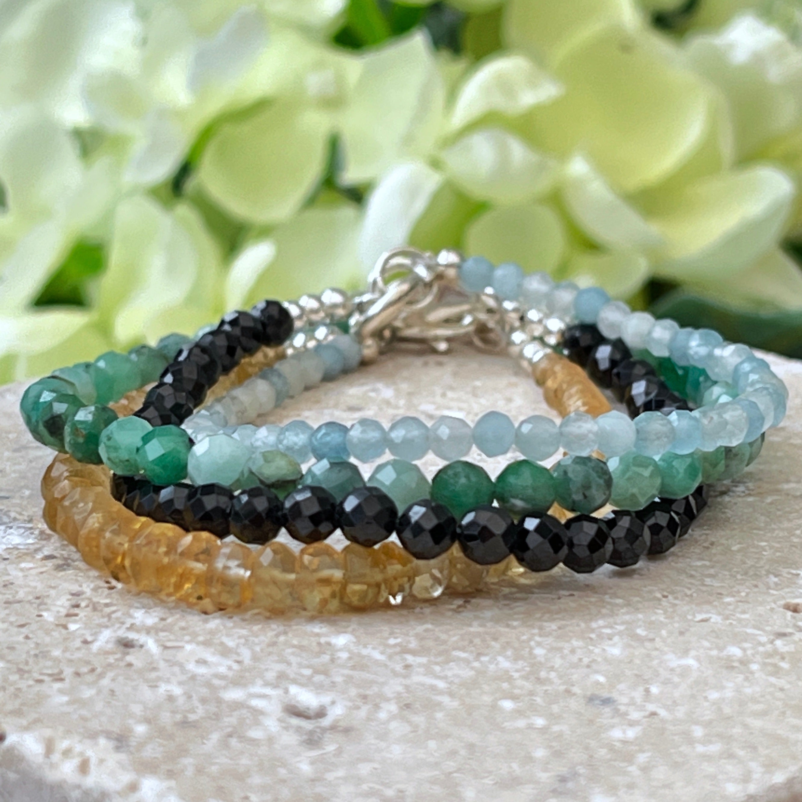 Aquamarine Stacker Bracelet