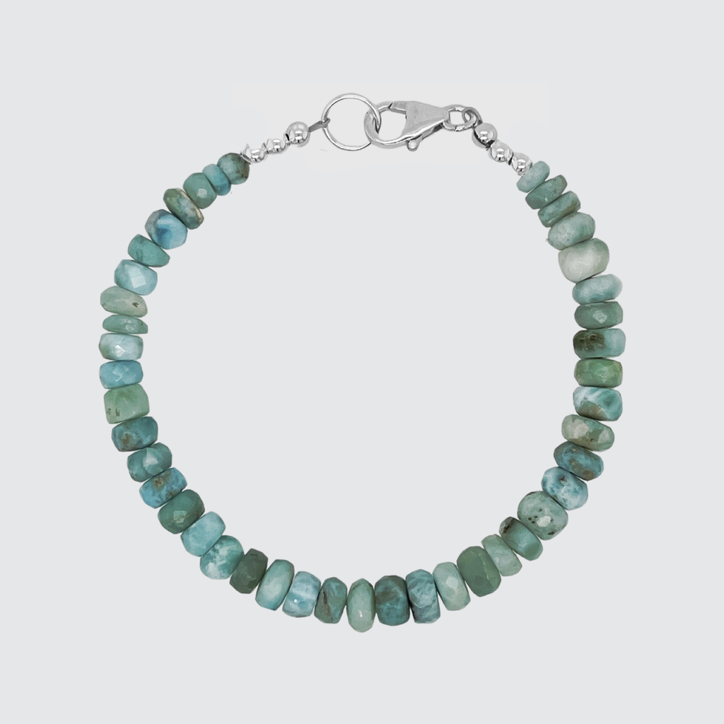 handmade larimar bracelet