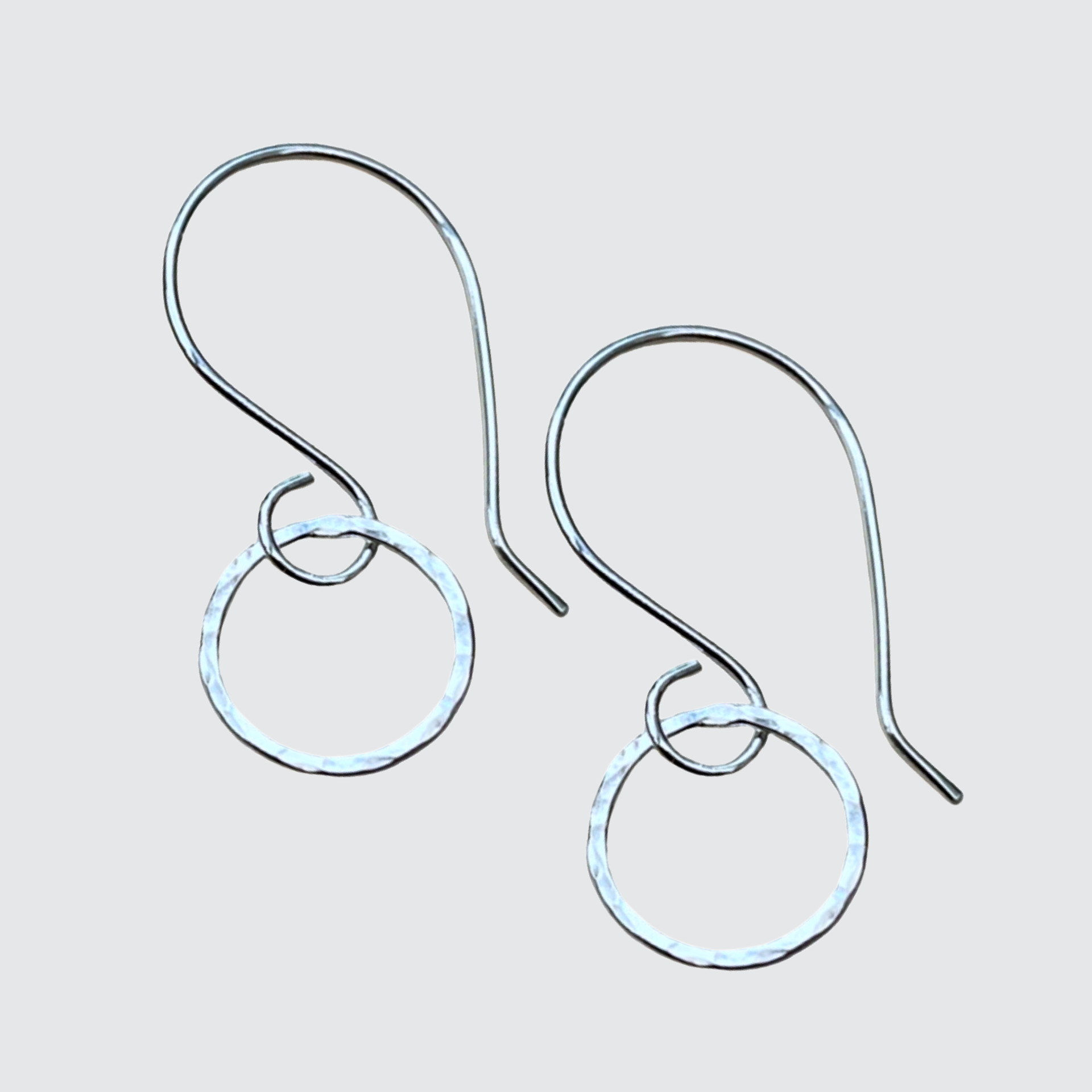 sterling silver handmade drop earrings