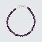 February birthstone jewellery amethyst stacking bracelet 