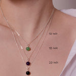 Single Gemstone Green Aventurine Necklace